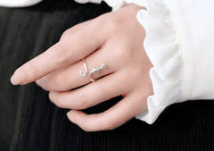 Bague Chat Edouard argent maman sans notice