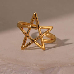 Bague étoile de David juive ajustable maman sans notice