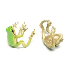 Bague Grenouille verte ajustable maman sans notice