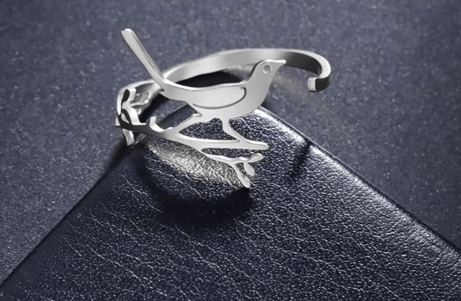 Bague Oiseau sur la branche maman sans notice