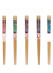 Baguettes japonaises en bambou écologiques Lot de 5 paires maman sans notice