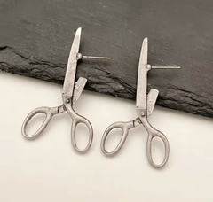 Boucles d'oreilles ciseaux vintage maman sans notice