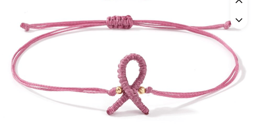 Bracelet cancer du sein Ruban rose mamansansnotice
