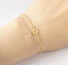 Bracelet juif Etoile de David religieux mamansansnotice