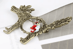 Broche Petit loup maman sans notice