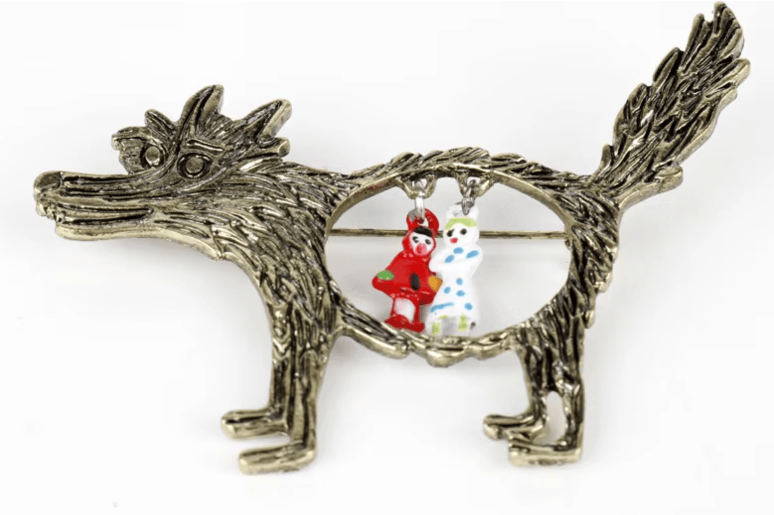Broche Petit loup maman sans notice