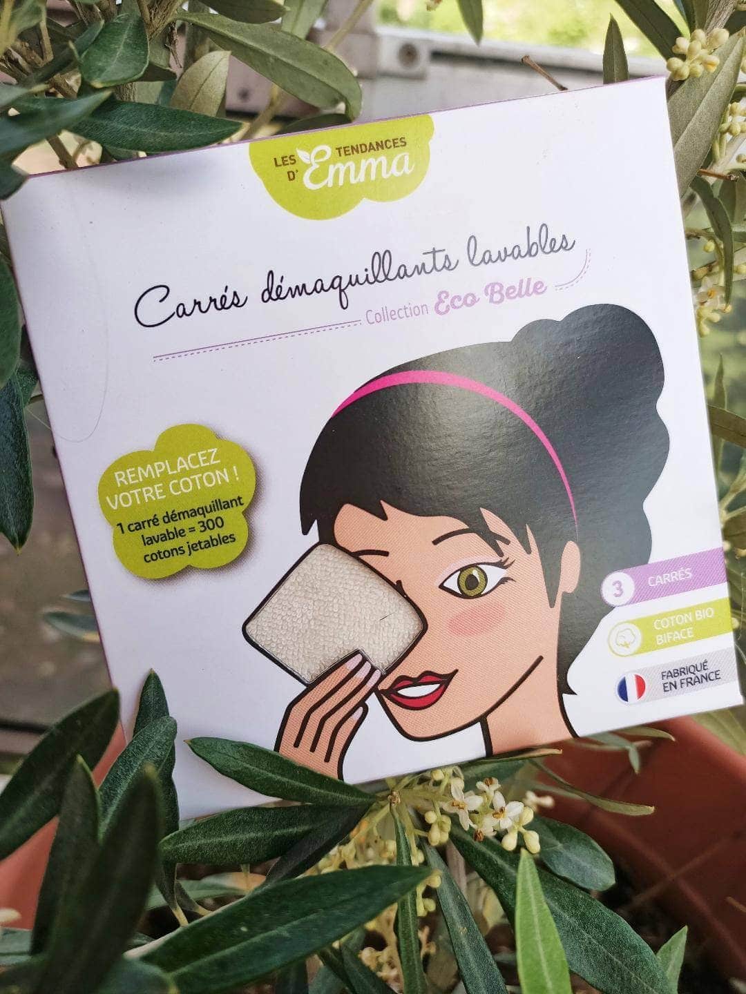 Carrés démaquillants lavables en coton Bio kit Eco Belle maman sans notice