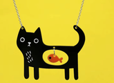 Collier chat gourmand mamansansnotice