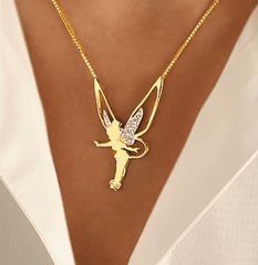 Collier Ma Bonne Fée – métal doré mamansansnotice