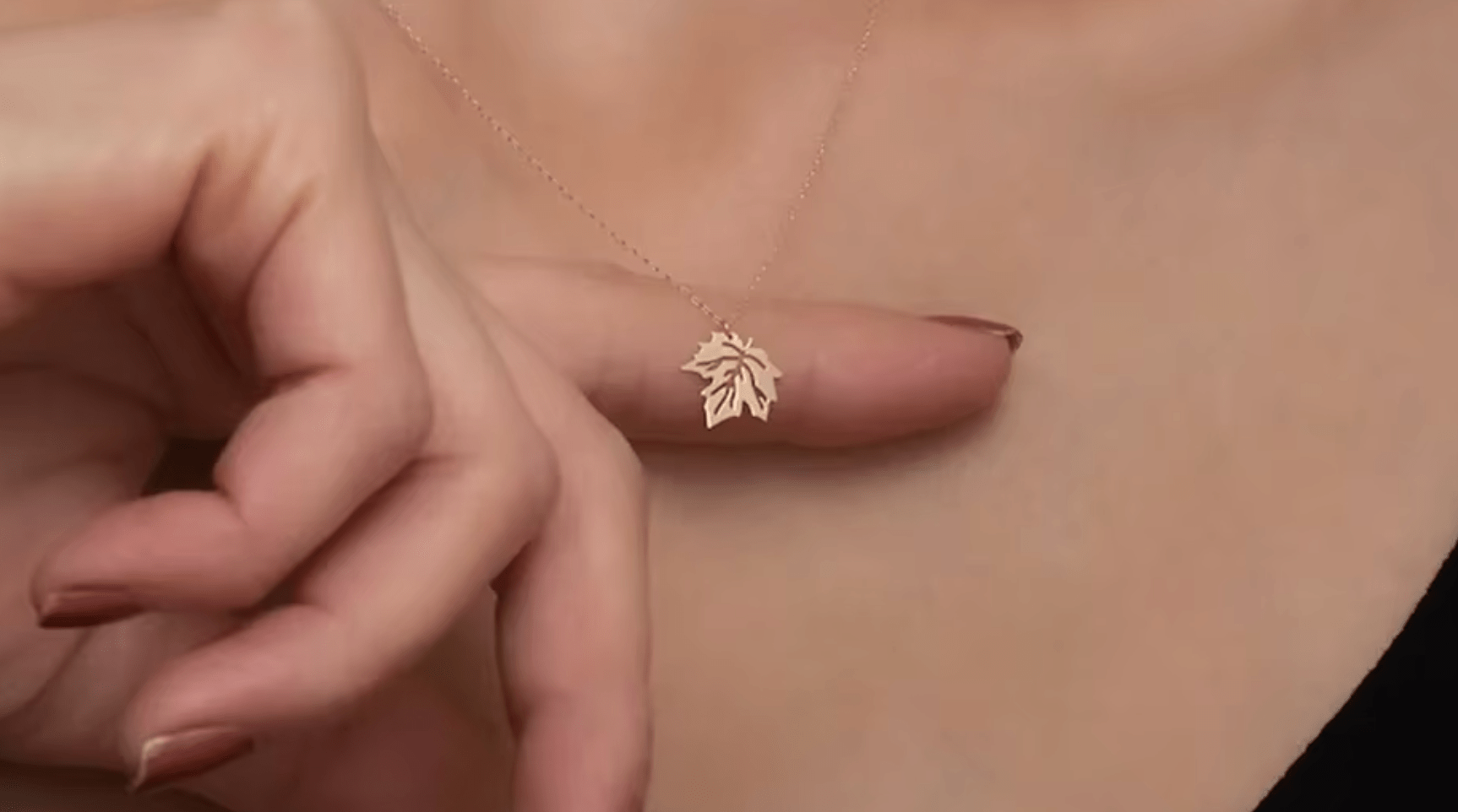 Collier Ma Feuille d'automne acier inoxydable mamansansnotice