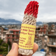 Cordes d’encens rouges à la sauge blanche maman sans notice