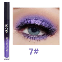 Fard à paupière liquide violet Waterproof, Nacré & Scintillant – Longue Tenue maman sans notice