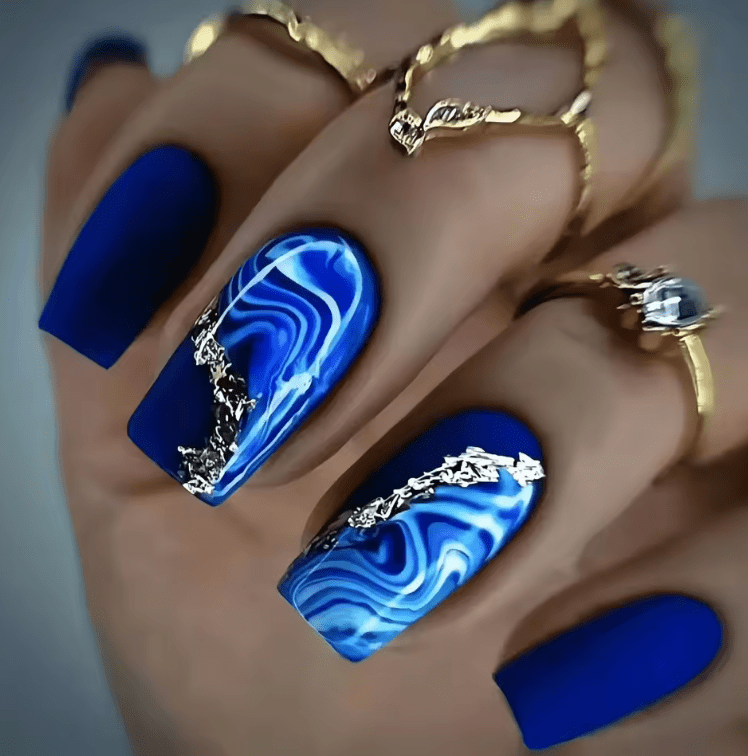 Faux ongles Blue night maman sans notice