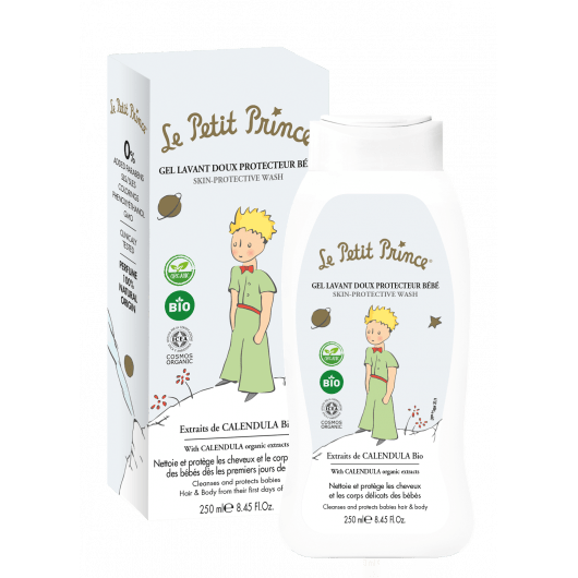 Gel lavant doux protecteur pour bébé Le Petit Prince maman sans notice