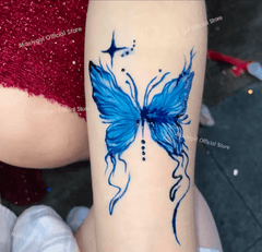 Henné bleu en cône pour tatouage maman sans notice