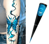 Henné bleu en cône pour tatouage maman sans notice