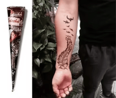 Henné brun en cône pour tatouage maman sans notice