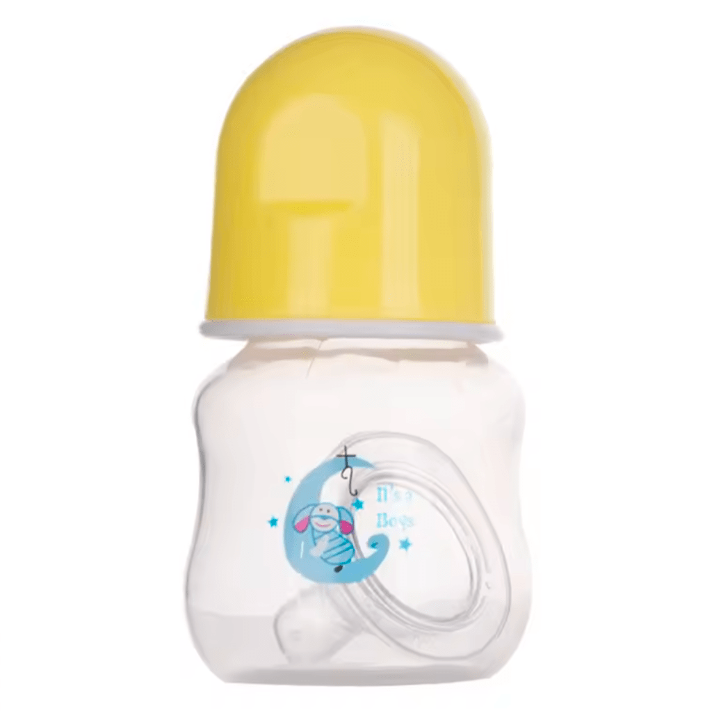 Mini Biberon jaune 60ml maman sans notice