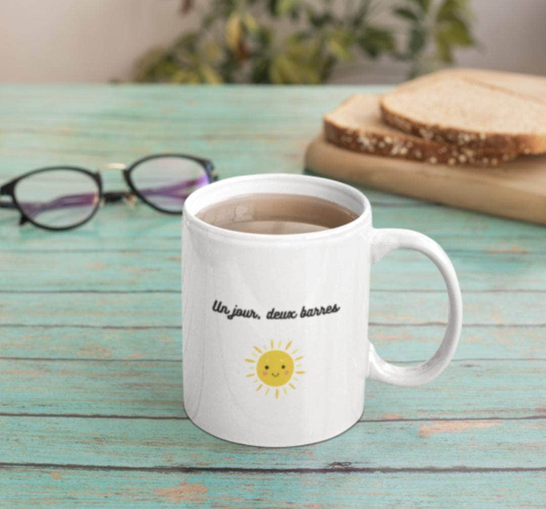 Mug pour maman en PMA deux barres et soleil maman sans notice