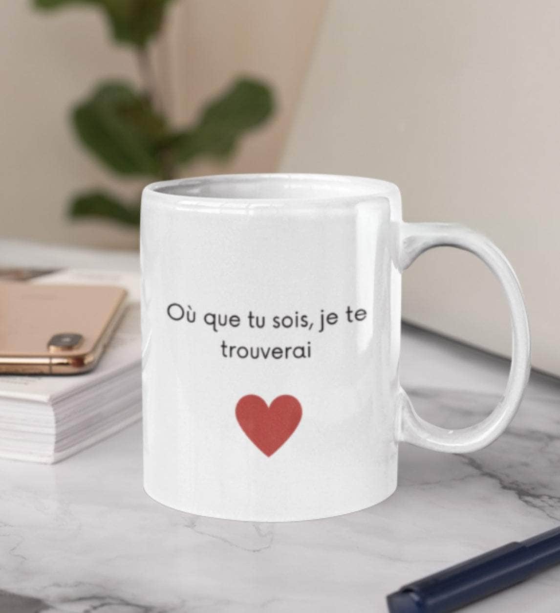 Mug pour maman en PMA Où que tu sois maman sans notice