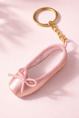 Porte clé ballerine de danse rose clair maman sans notice