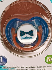 Sucette tétine pour bébé Gentleman maman sans notice