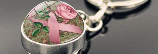 Nos porte-clé Boule de verre Ruban Rose : affichez votre soutien à la lutte contre le cancer du sein