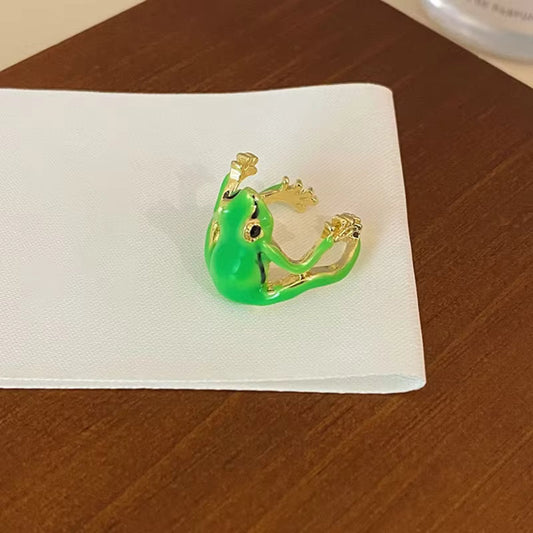 La Bague Grenouille Verte Ajustable : Le Bijou Fantaisie Qui Fait Sensation