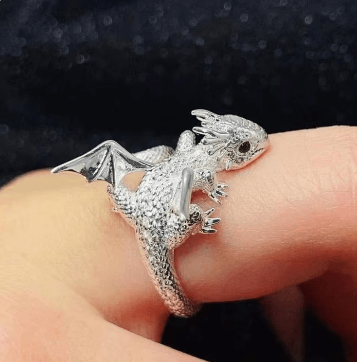 Bague dragon ajustable maman sans notice