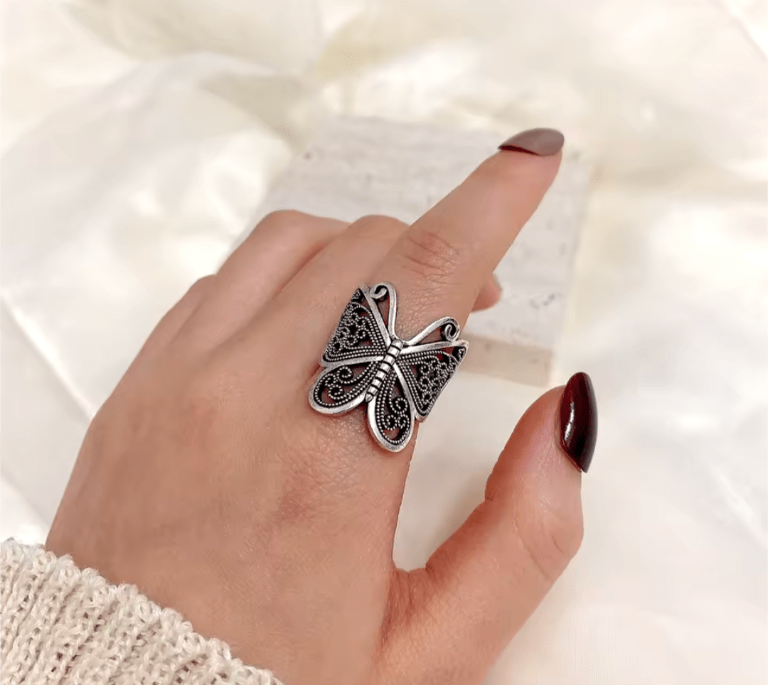 Bague papillon ajustable maman sans notice