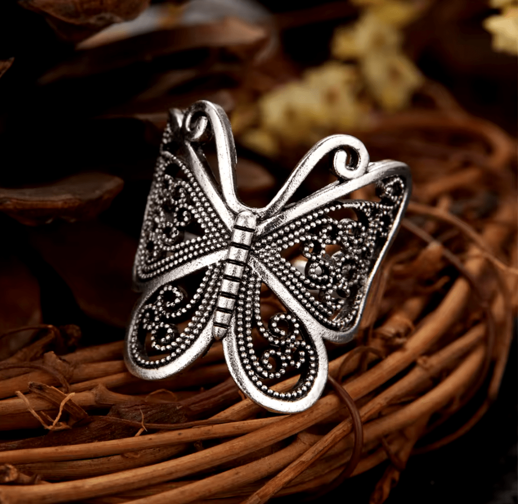 Bague papillon ajustable maman sans notice