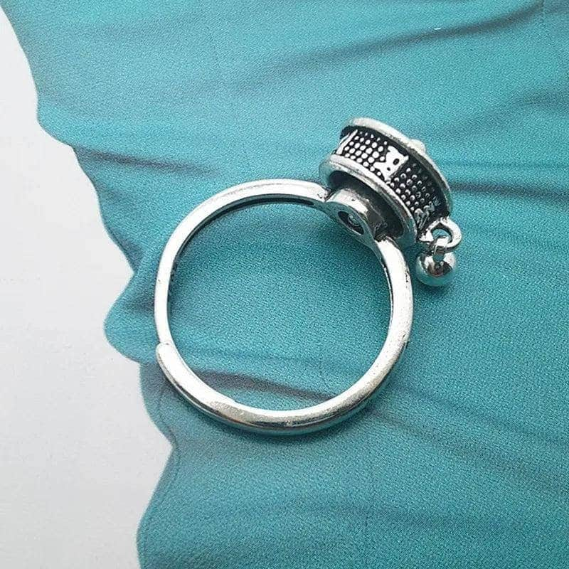 Bague roue de prière tibétaine bouddhiste maman sans notice