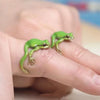 Bague Grenouille verte ajustable