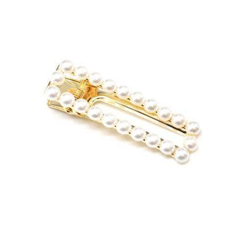 Barrette géométrique rectangle à perles maman sans notice