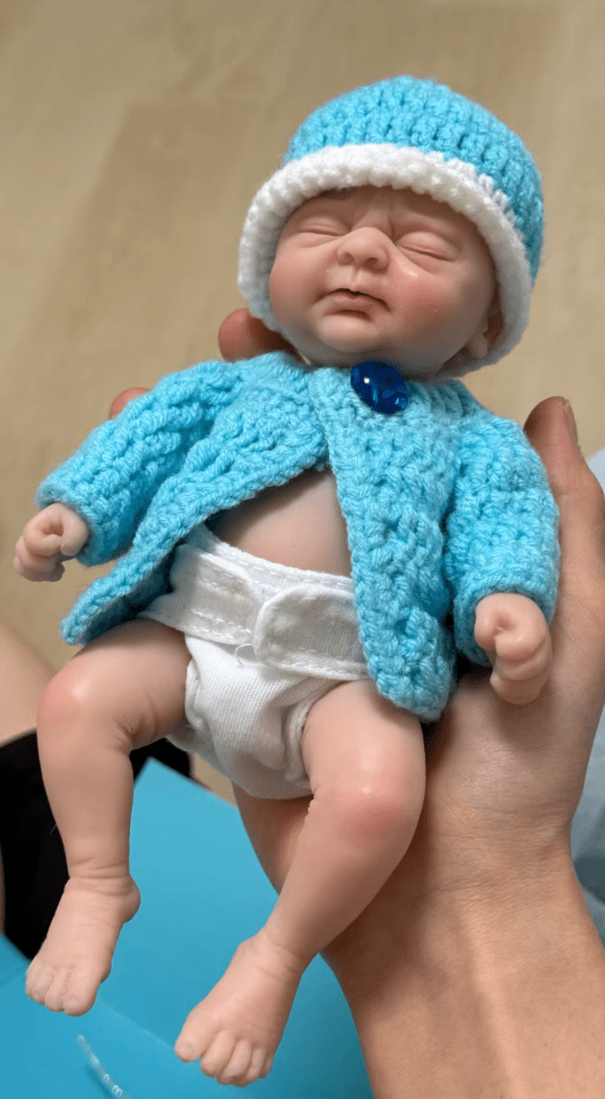 Bébé reborn en silicone miniature collection maman sans notice
