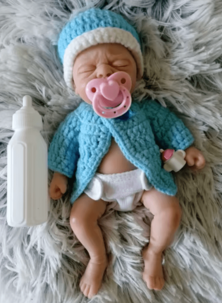 Bébé reborn en silicone miniature collection maman sans notice