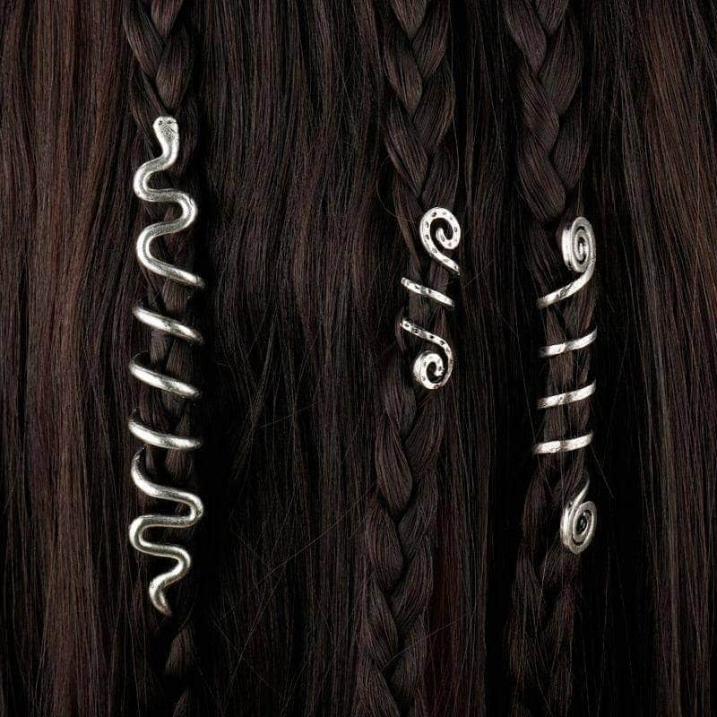 Bijoux de cheveux viking spirale maman sans notice