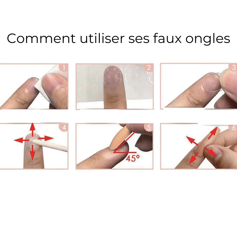 Boîte de faux ongles Verts et or maman sans notice