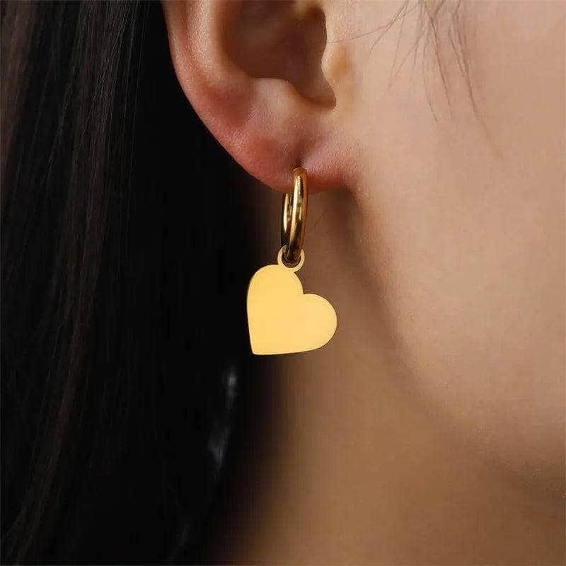 Boucles d'oreilles créoles love again maman sans notice