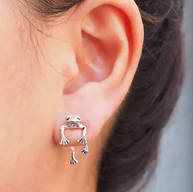 Boucles d'oreilles Grenouilles maman sans notice