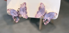 Boucles d'oreilles Papillon maman sans notice