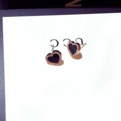 Boucles d'oreilles petit coeur maman sans notice