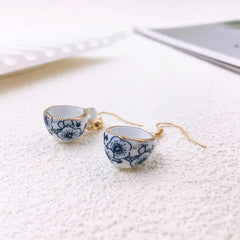 Boucles d'oreilles Tasses céramique maman sans notice