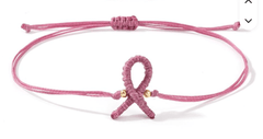 Bracelet cancer du sein Ruban rose mamansansnotice