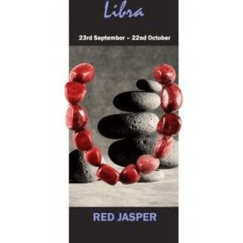 Bracelet pierres naturelles pour la Balance Jaspe Rouge maman sans notice