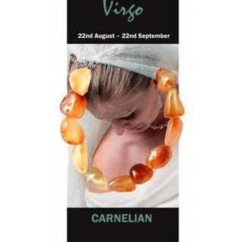 Bracelet pierres naturelles pour la Vierge Cornaline maman sans notice