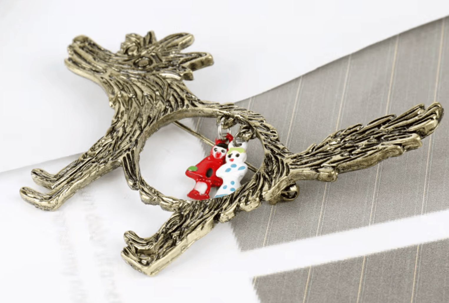 Broche Petit loup maman sans notice