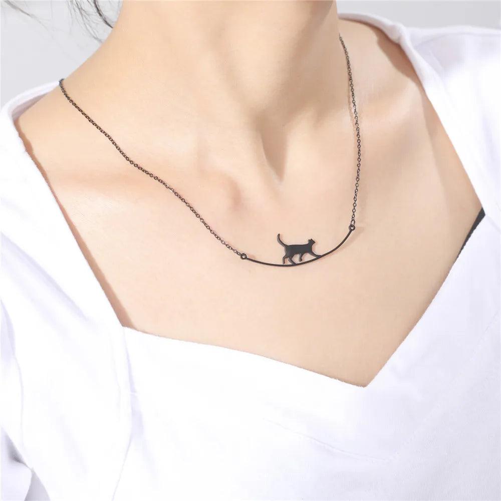 Collier Chat en balade mamansansnotice