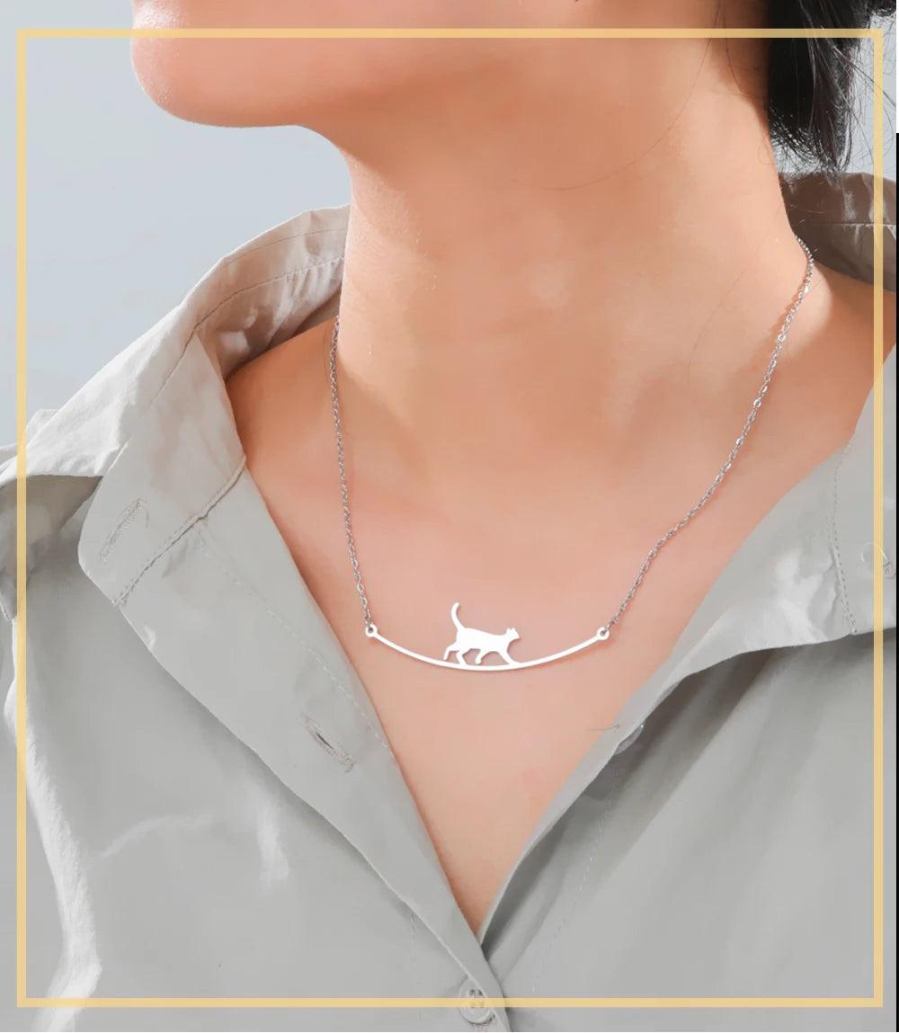 Collier Chat en balade mamansansnotice