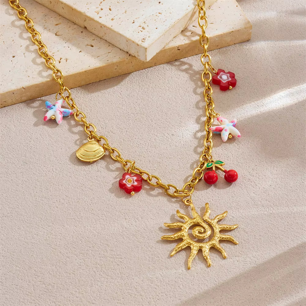 Collier d'été Sunshine mamansansnotice